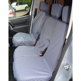 Citroen Berlingo 2018 On - Toyota Proace City 2020 On Driver And Double Passenger Front Seat Covers (No Armrest) - Grey
